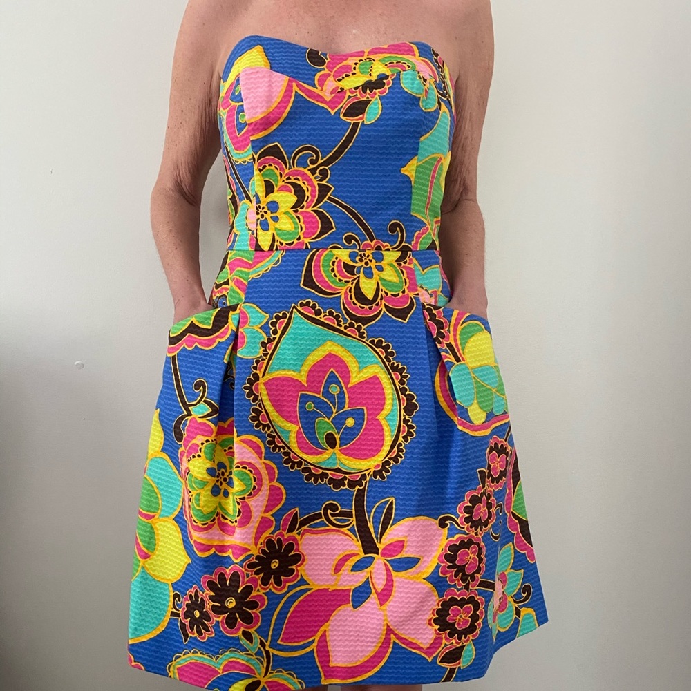 Lilly Pulitzer strapless dress